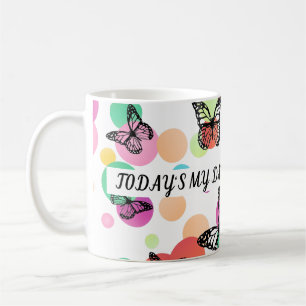 Colorful Aesthetic Butterflies Whimsical Boho Bu Coffee Mug