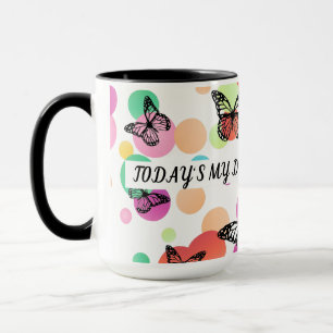 Colorful Aesthetic Butterflies   Whimsical Boho Bu Mug