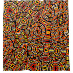 Colorful African fabric - Seamless pattern, illust