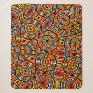 Colorful African fabric - Seamless pattern, illust Sherpa Blanket