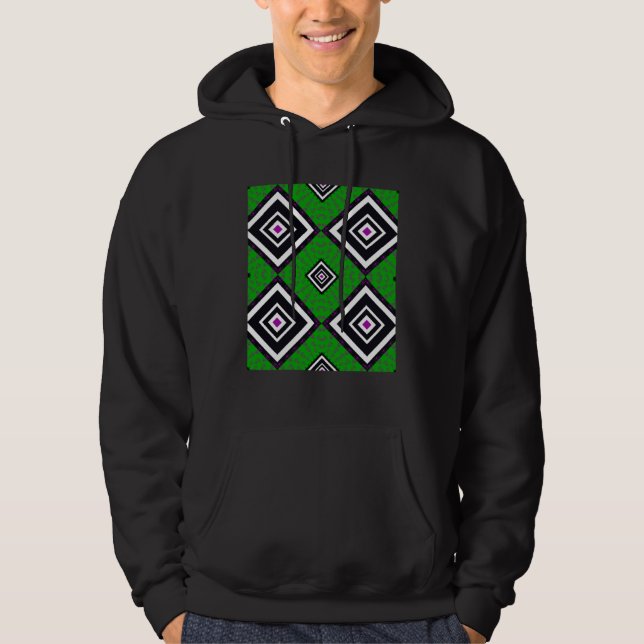 Colorful African Pattern African artwork African H Hoodie (Front)