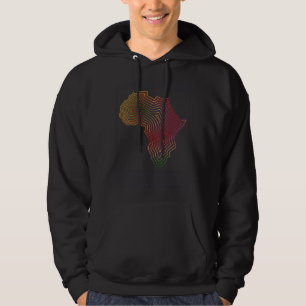 Colorful African Vibes Vibrant Multicolor Soundwav Hoodie