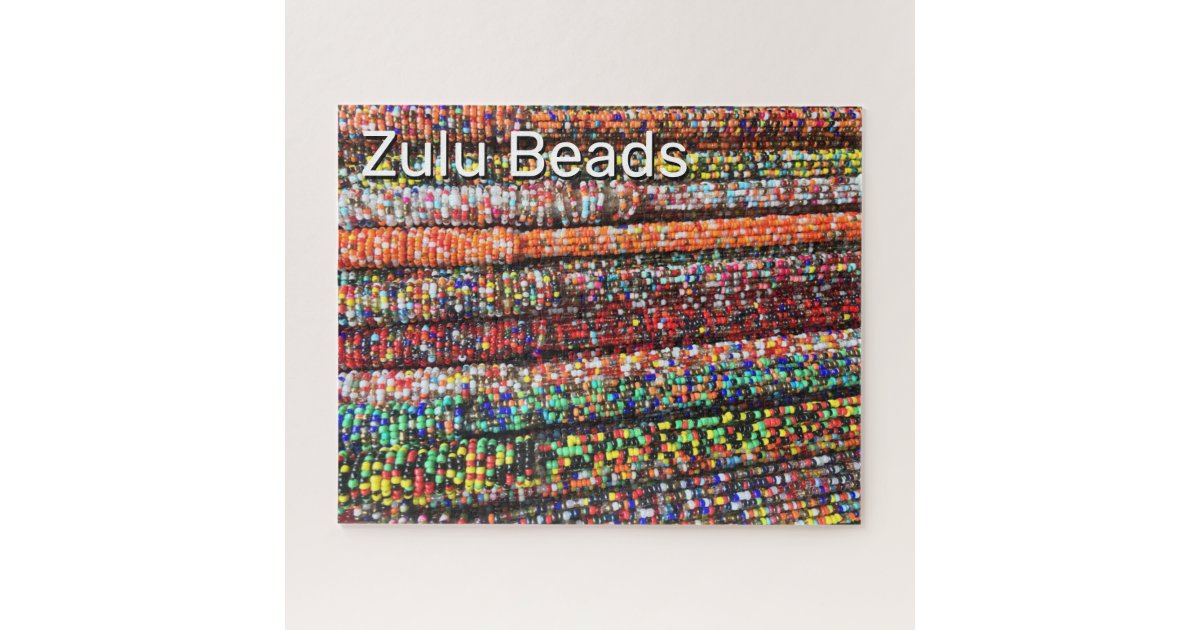Colorful African Zulu Beads Jigsaw Puzzle | Zazzle.ca