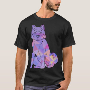 Colorful Akita T-Shirt