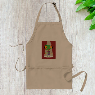 Colorful Alien Ant in Spotlight Quirky Sci-Fi  Standard Apron