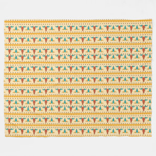 Colorful American Southwest themed pattern Fleece Blanket