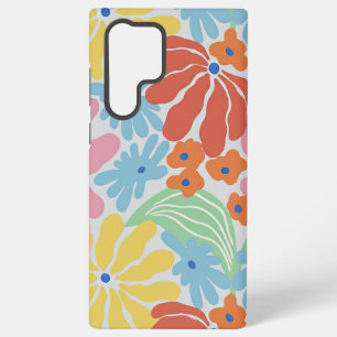 Colorful and Bright Abstract Floral Samsung Galaxy Case