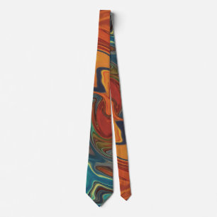 Colorful And Cool Swirls Pattern Design Tie
