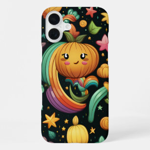COLORFUL AND HAPPY HALLOWEEN PUMPKINS iPhone 16 PLUS CASE