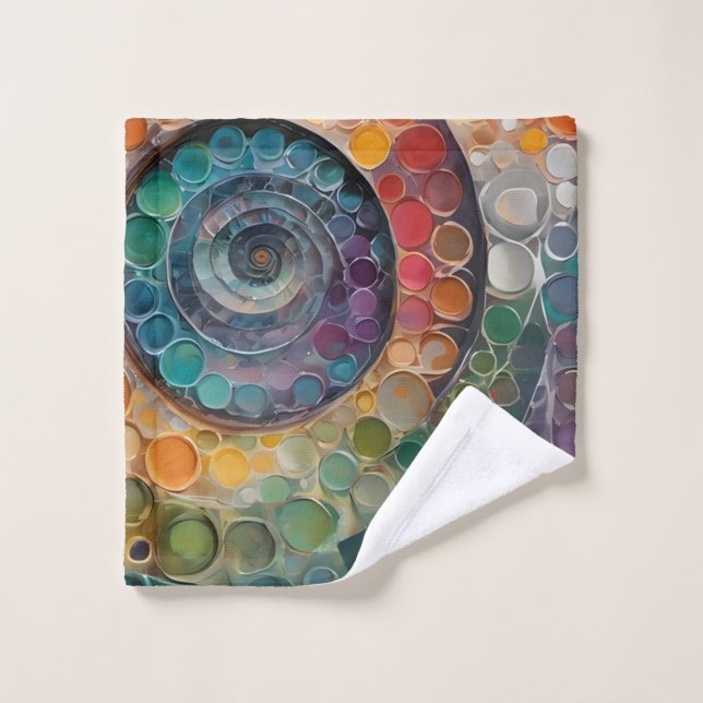 colorful and modern, a beautiful towel set (Wash Cloth)