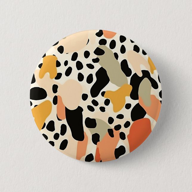 Colorful Animal Print 05 2 Inch Round Button (Front)