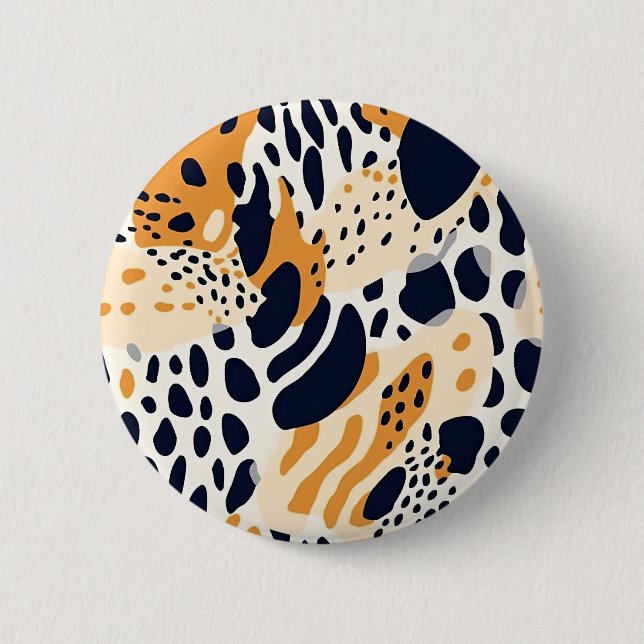 Colorful Animal Print 12 2 Inch Round Button (Front)