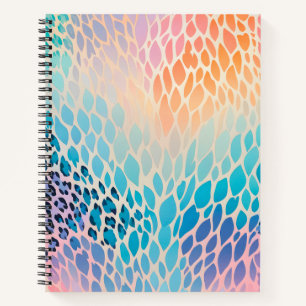 Colorful Animal Print Art Spiral Notebook