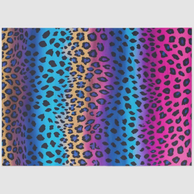 Colorful Animal Print Art Tissue Paper (Front)