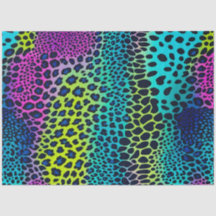 Colorful Animal Print Art Tissue Paper