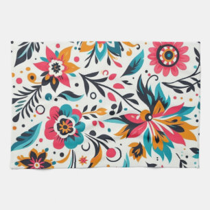 Colorful apron kitchen towel