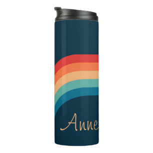 Colorful arches in retro style thermal tumbler