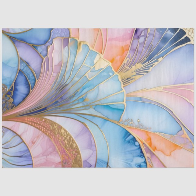 Colorful Art Deco Tissue Paper (Front)