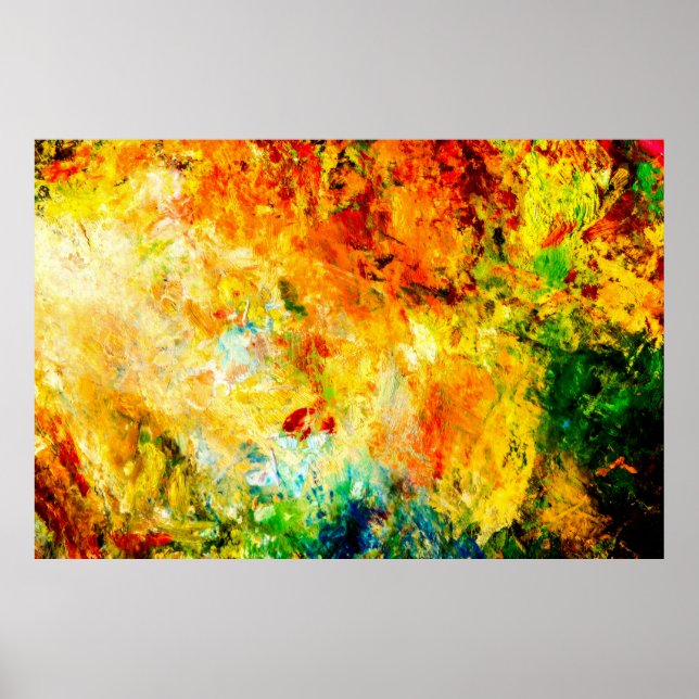 Colorful Artist Palette Poster (Front)