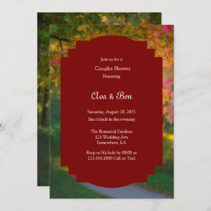 Colorful Autumn Day Couples Shower Invitation