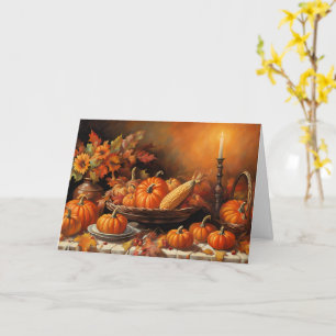 Colorful Autumn Pumpkins Card