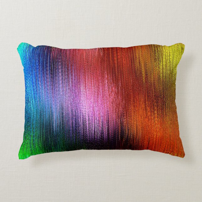 Colorful Background Pattern Accent Pillow (Front)