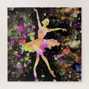Colorful Ballerina Jigsaw Puzzle - Ballet Dancer