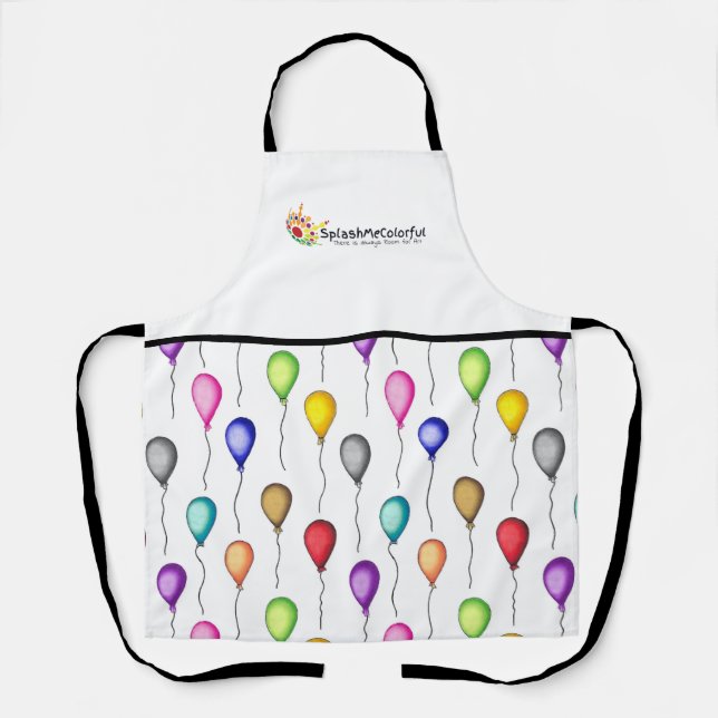 Colorful Balloons Logo Apron (Front)