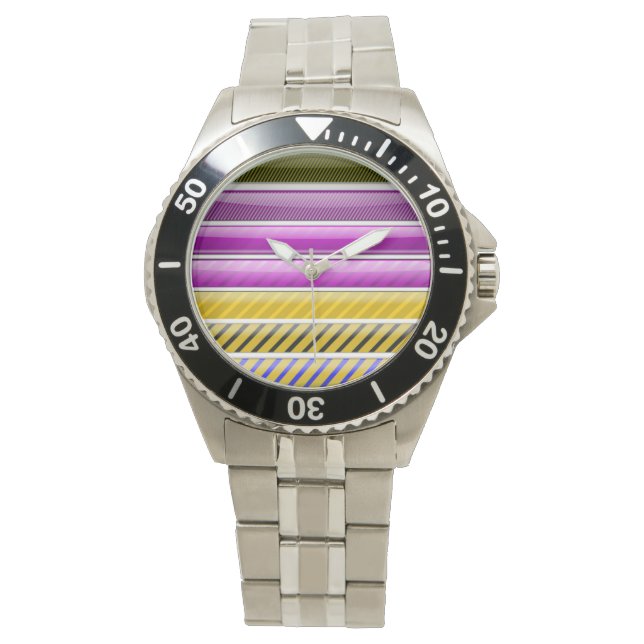 COLORFUL BAR PATTERN WATCH (Front)