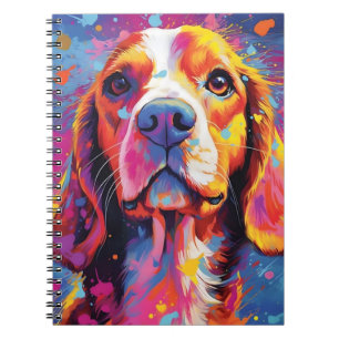 Colorful Beagle Notebook