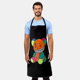 Colorful bear apron