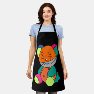 Colorful bear apron