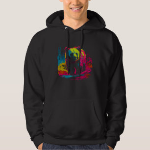 Colorful Bear Face Spirit Animal Hoodie