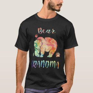 Colorful Bear Grandma  Promoted To Grandma 2021 Na T-Shirt