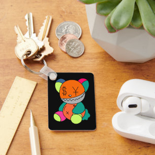 Colorful bear keychain