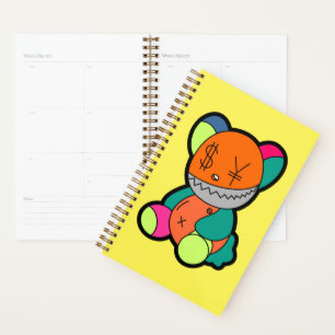 Colorful bear planner