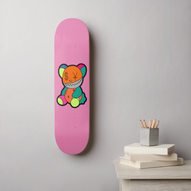 Colorful bear skateboard (Wall Art)