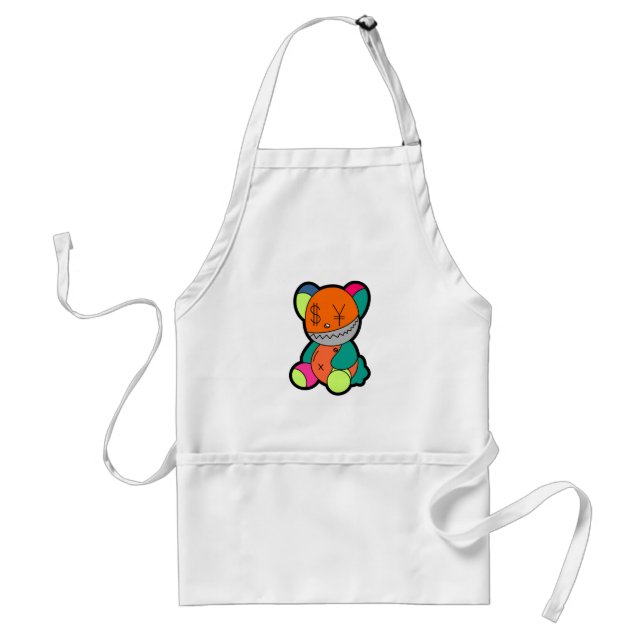 Colorful bear standard apron (Front)
