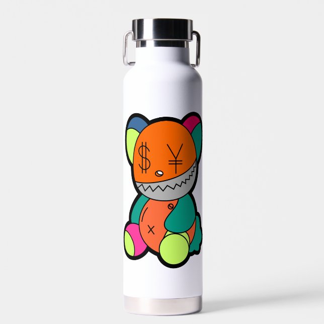 Colorful bear water bottle (Front)