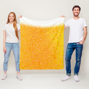 Colorful beer fleece blanket