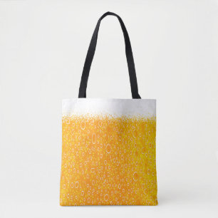 Colorful beer tote bag