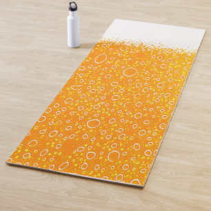 Colorful beer yoga mat