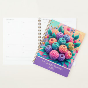 Colorful berries for 1st grade 2026 custom planner