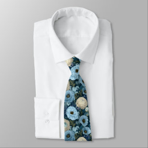 Colorful Best Man Ranunculus Floral Tie