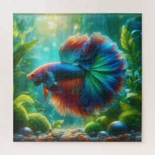 Colorful Beta Fish Jigsaw Puzzle