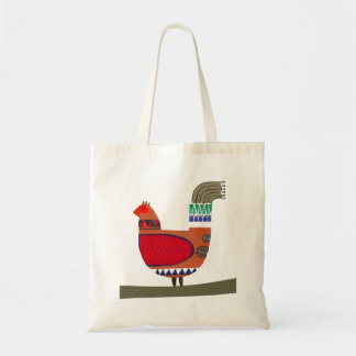 Colorful Bird Pattern Trash Tote Bag
