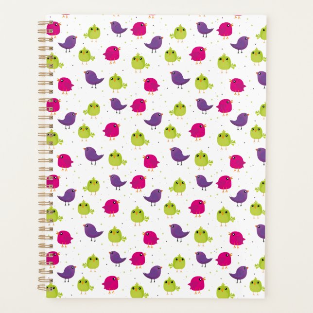 Colorful birds planner (Front)