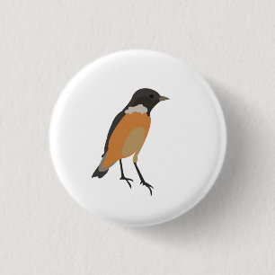 Colorful Birds Songbird 1 Inch Round Button