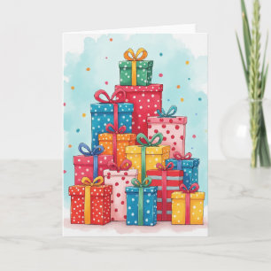 Colorful Birthday Gifts Card
