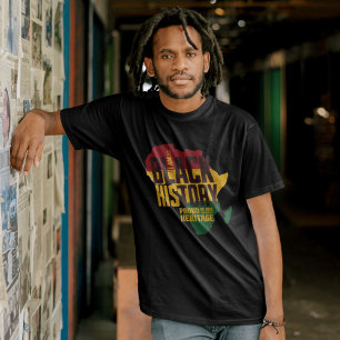 Colorful Black History Month History Celebration T-Shirt